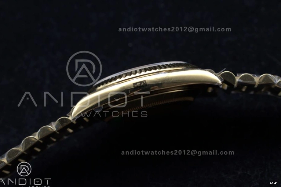 Dial Weight on Gold RG DayDate GSF A2836 40 President Roman Gain Bracelet 0128